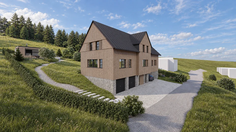 Rezidence pod Rýchorami — vizualizace, pohled 1