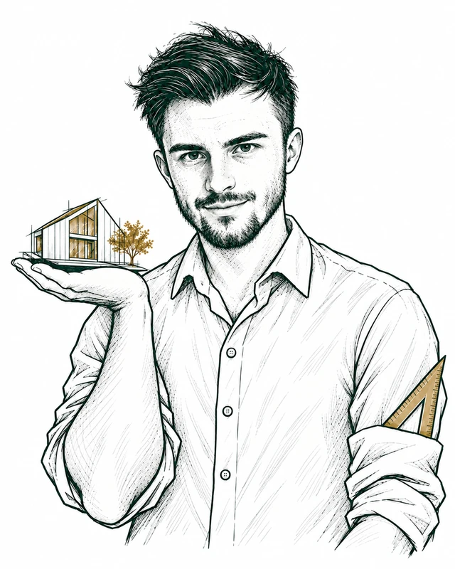 Kreslený portrét — Filip Komárek